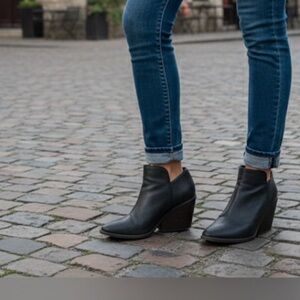 Lucky Brand vintage charcoal Ankle Booties 10